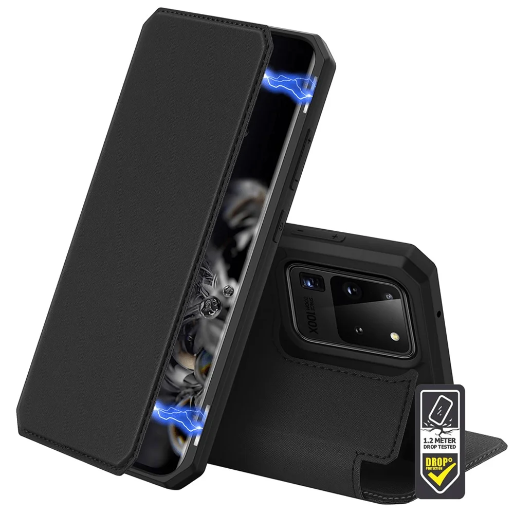 Samsung Galaxy M51 Tech-Protect Duxducis SkinPro Wallet Case - Black