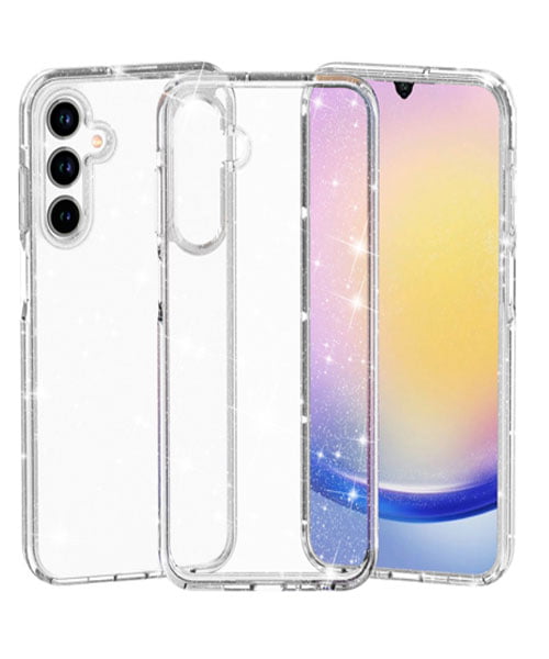 Shockproof Glitter Style Flexair Clear Case - For Samsung Galaxy A35 5G