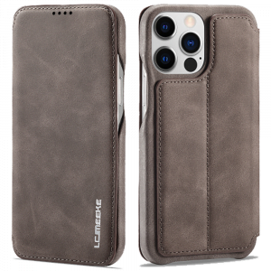 LCMeeke Luxurious iPhone 13 Mini Flip Case - Mink