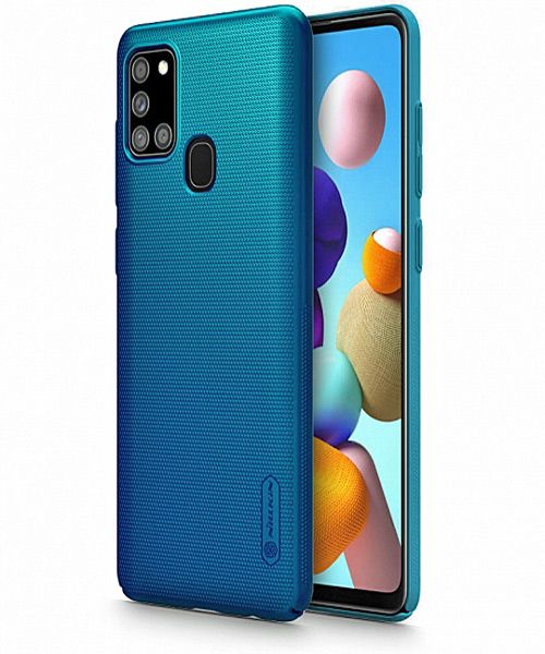 Nillkin Frosted Shield Case for Samsung Galaxy A21S in Blue 1