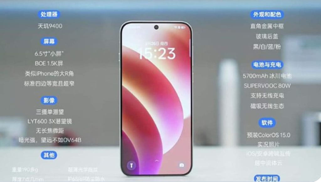 Oppo Find X8 specs