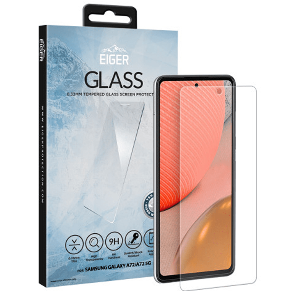 Samsung Galaxy A72 Eiger Tempered Glass Screen Protector - Clear