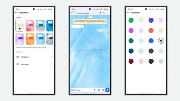 WhatsApp chat-specific themes