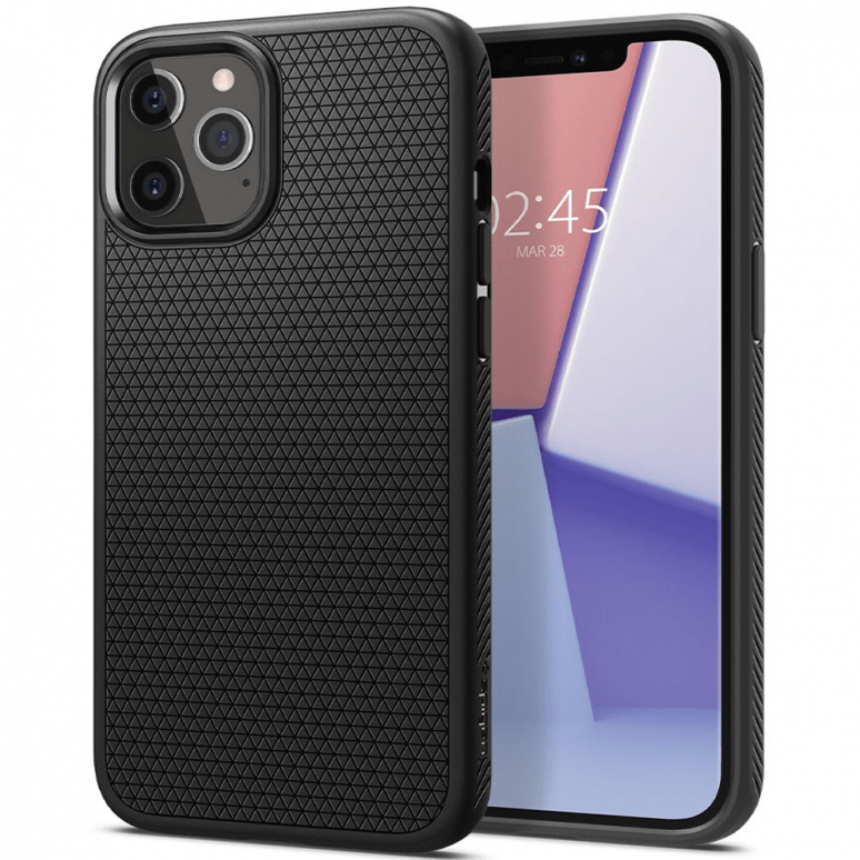 iPhone 12 & 12 Pro Spigen Liquid Air Cases - Matte Black