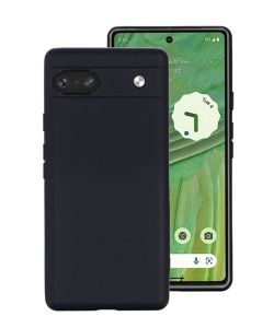 Silky Smooth Pastel Black Silicone Case - For Google Pixel 7A