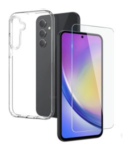 NORTHJO ClearShield Crystal Case with Screen Protector - For Samsung Galaxy A55 5G