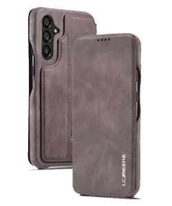 LC.IMeeke Luxurious Leather Style Flip Mink Case - For Samsung Galaxy A55 5G