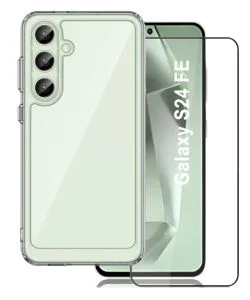 Hybrid Acrylic Clear Case With Screen Protector 