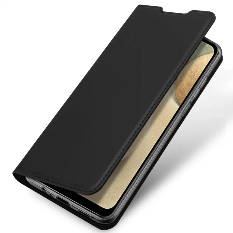 4) Samsung Galaxy A02s DuxDucis Skin Pro Wallet Case - Black