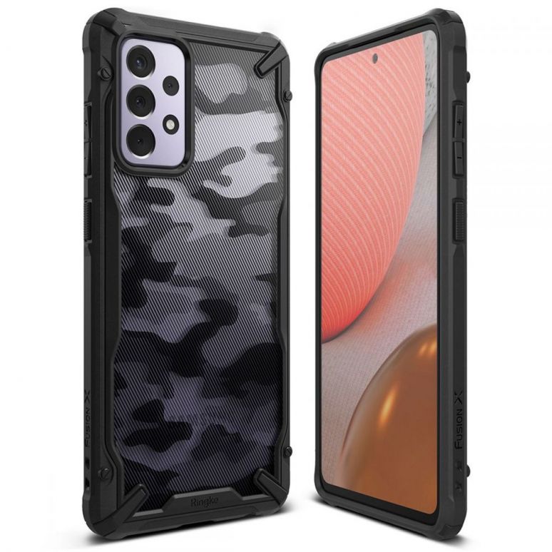 Samsung Galaxy A72 Ringke Fusion Camo Case - Black