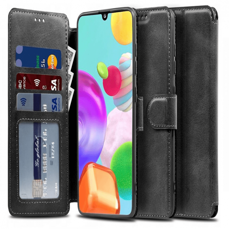 samsung galaxy m51 tech protect wallet case black