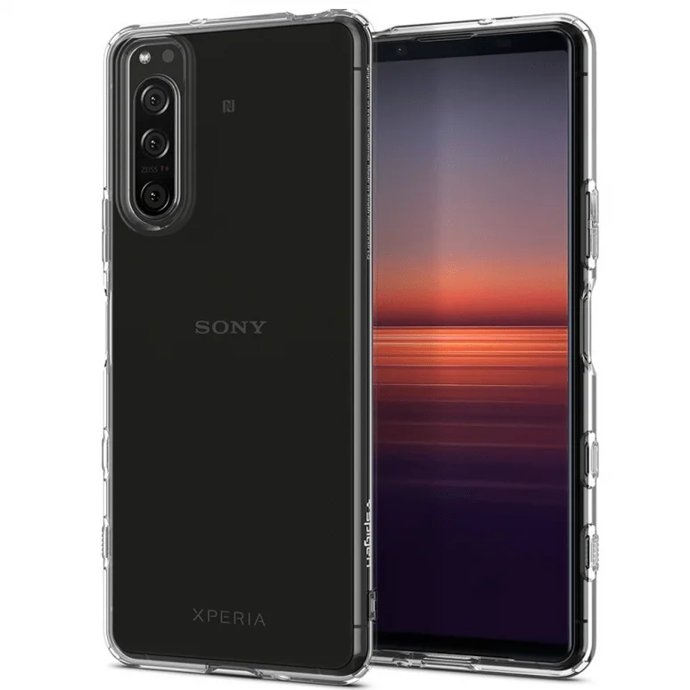 Best Sony Xperia 5 II & Xperia 1 II Cases (Top 6) 6 Sony Xperia 5 II Spigen Liquid Crystal Case - Clear